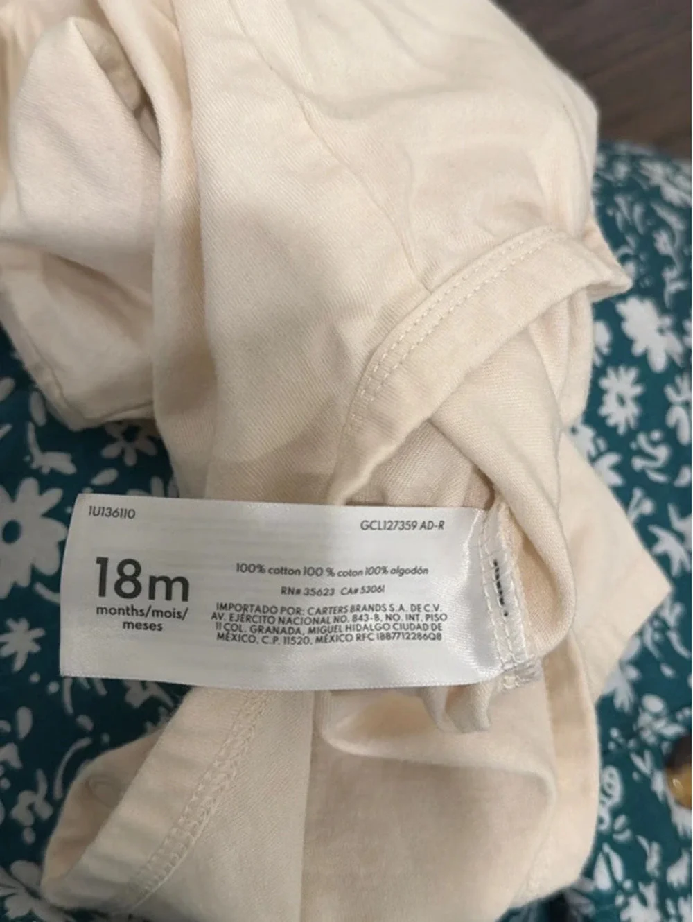 2 baby girl onesies one 18M and 12-18M carters and bundles baby place